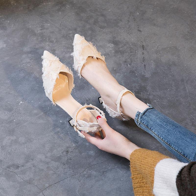 

Fashion Pointed Toe Woman Shoes High Heels Sandals for Women Luxury 2025 Comfortable and Elegant The Best Anti Slip Hot Summer Sandal 40