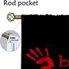 Blackout Curtain for Room 2 Panel Bloody Shades Anti-mosquito Curtains Tulle for Bedroom Partition Home Interior Curtains Living