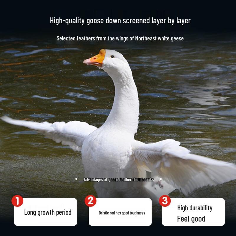 Lingmei F9 Goose Feather Badminton Shuttlecocks