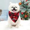Happy And Bright Truck Printed Dog Cat Scarf Bandana Pet Bib Saliva Towel Washable Pet Accessories Christmas Decor New Year Gift