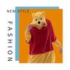 (XL,Pooh)Snug Fit Unisex Adult Onesie Pajamas, Flannel Cosplay Animal One Piece Halloween Costume Sleepwear Homewear