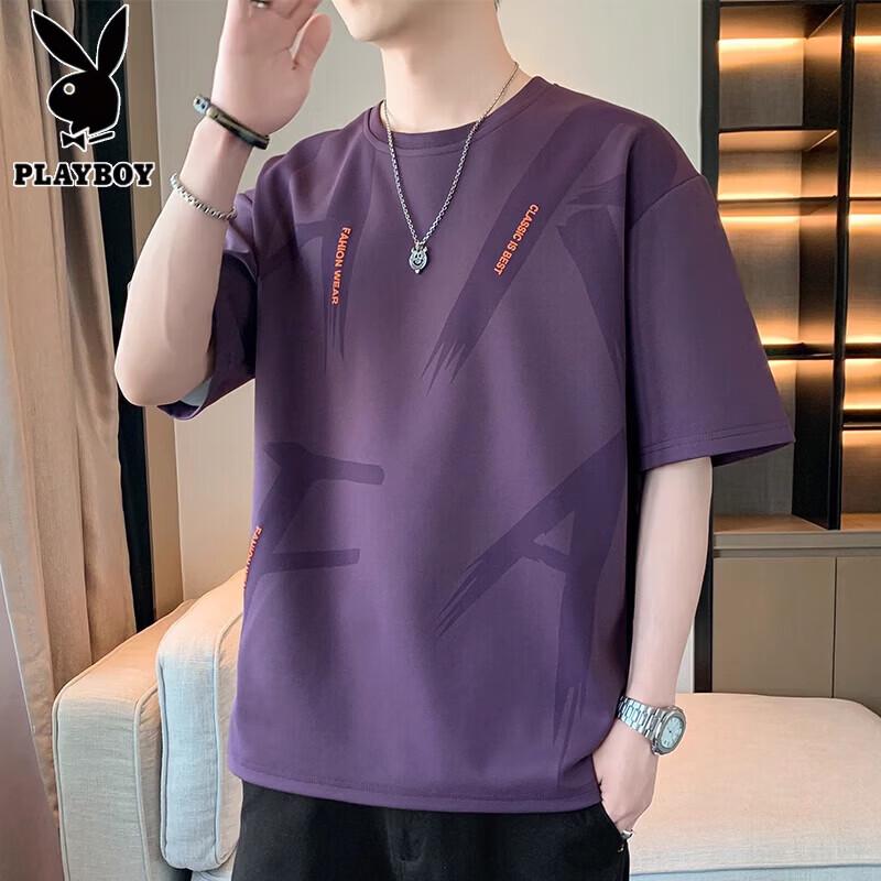 PLAYBOY Men s Casual Short Sleeve T-Shirt 3XL