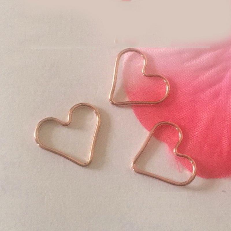 14K Gold Plated Rose Gold Heart-Shaped Jump Ring Connector for DIY Accessories Heart Shape Closed Jump Ring 1x15mm розового золота