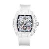 Custodia Trasparente Onola Orologio Quadrato Moda Luminoso Giovanile Studente Orologio da Uomo