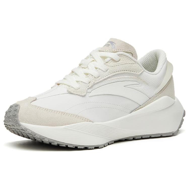 New Anta Rock Candy Anti Slip And Wear Resistant Lightweight Low Top Sports Casual Shoes Women's White Gray 922328856-2
