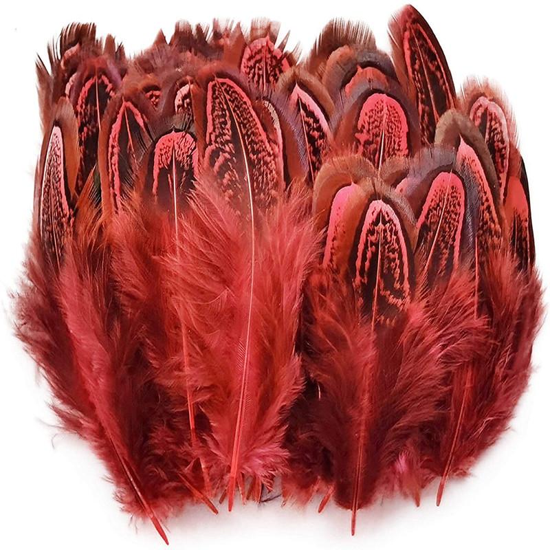 20/100Pcs Pheasant Feathers For Crafts Diy Marabou Feathers Jewelry Making Wedding Decoration Pluma Handicraft Accessories 4-8Cm