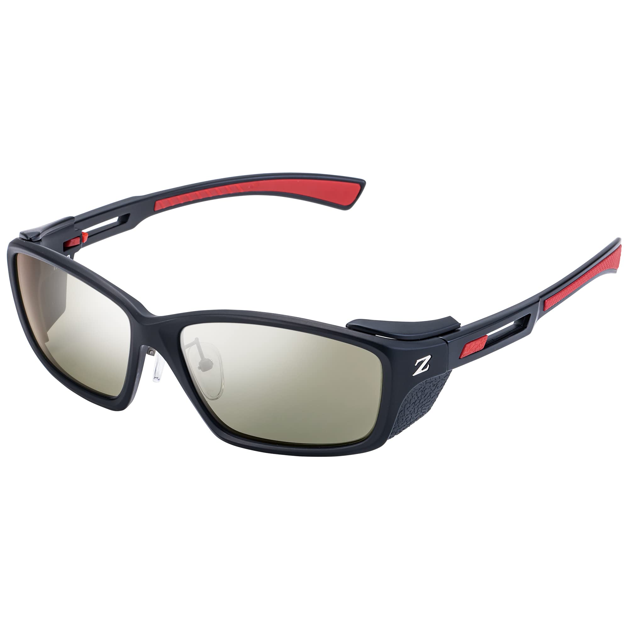 

Zeque Polarized Sunglasses HOVER Matte Black Red TRUEVIEW SILVER MIRROR F-1973 & SPORTS/