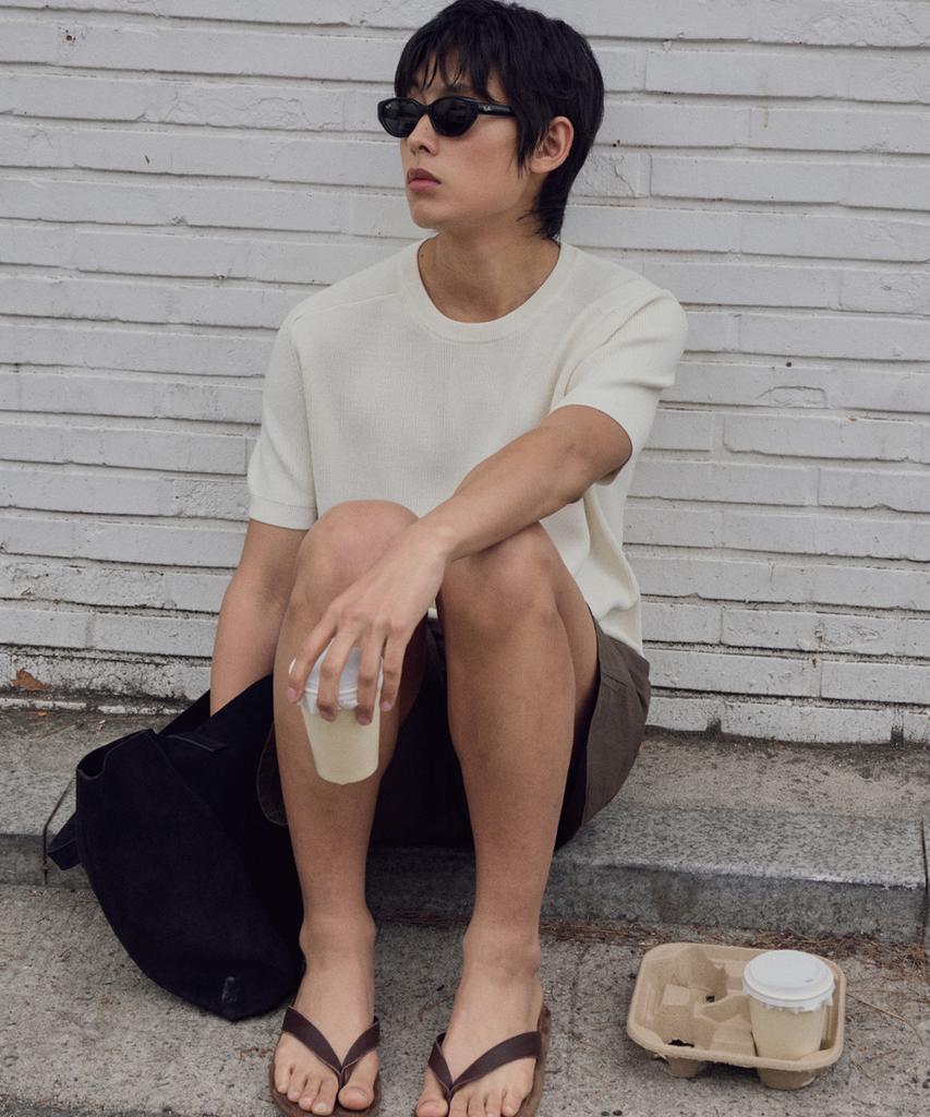 Wednesday Oasis Washable Airy Raglan Half Knit_Ivory(Wc26Kn48)