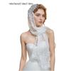 Lace Trim Veil Prayer Shawl Flower Bride Head Gauze Fashion Wedding Lace Shawl  Party