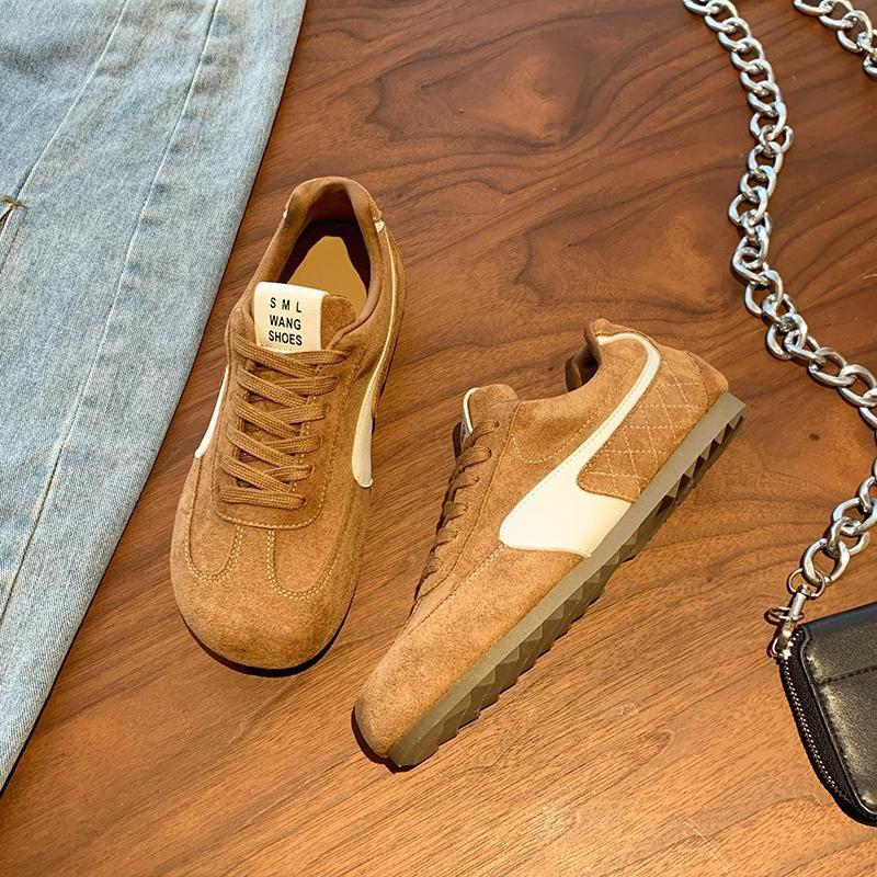 

Women s Casual Shoes 2025 Spring Autumn New Fashion Cross Tied Vintage Flats Lightweight Comfortable Outdoor Non Slip Sneakers 35 верблюд