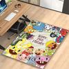 [1pc Boy Cartoon Character Office Carpet] Easy Maintenance Chair Rug for Conference Room Use, Durable Area Sofa Floor Mat