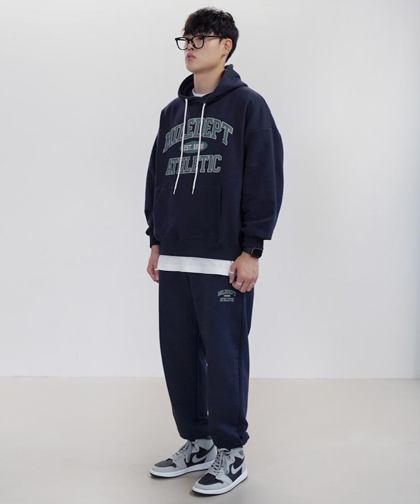 Mile Dept Sweat Hoodie [Navy]