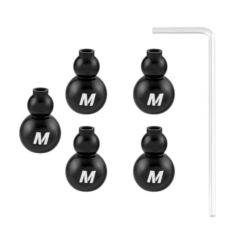 

4Pcs Bicycles Cable End Crimps with Wrench Set for Road Bikes and Mountain Bicycles Aluminum Alloy Bike Cable End Caps чорний