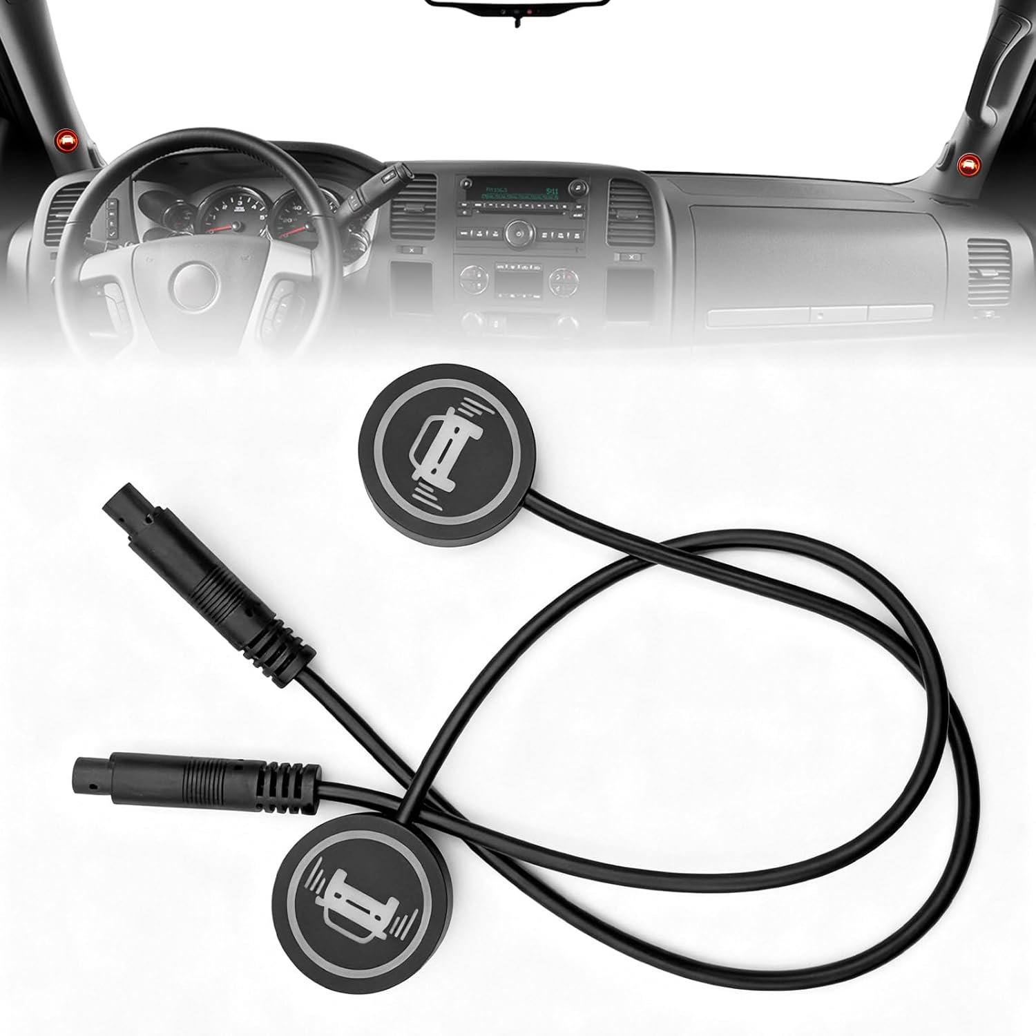 MACHSWON Car Blind Spot Radar Detection System Warning Light, A Pair Of 5V Vehicle Blind Spot Monitoring Parallel Auxiliary Lane Change Warning