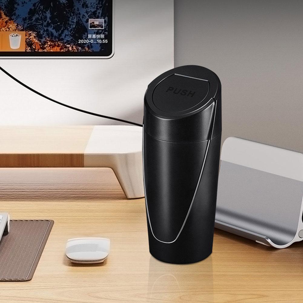 Poubelle d'intérieur de voiture étanche, petite taille, portable, porte-cendres, organise les accessoires de voiture