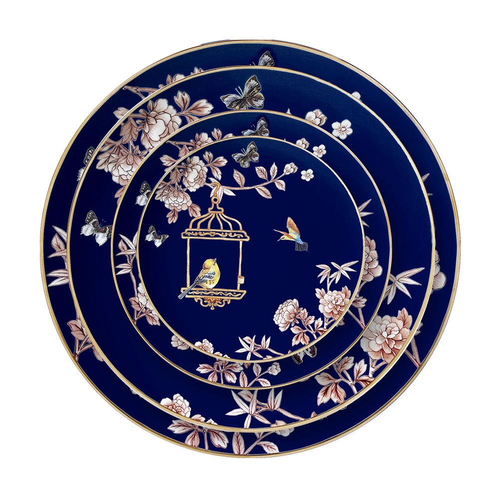 Ceramic Cutlery Set for Western Restaurant, Bone China, Steak Plate, Home Dish Disc, Delicate Pastry Plate, High Quality