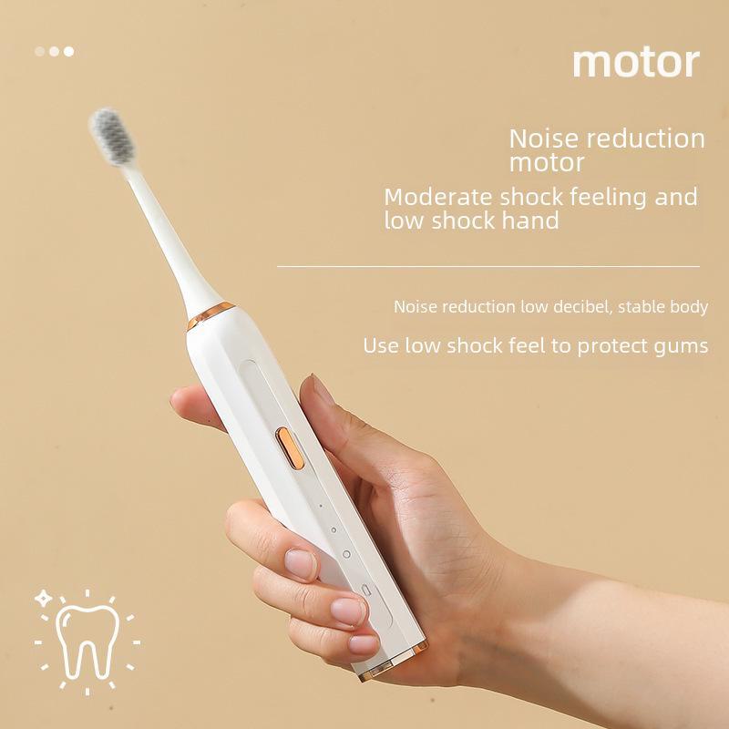Rechargeable Smart Electric Toothbrush, Waterproof with Soft Bristles, Perfect for Couples