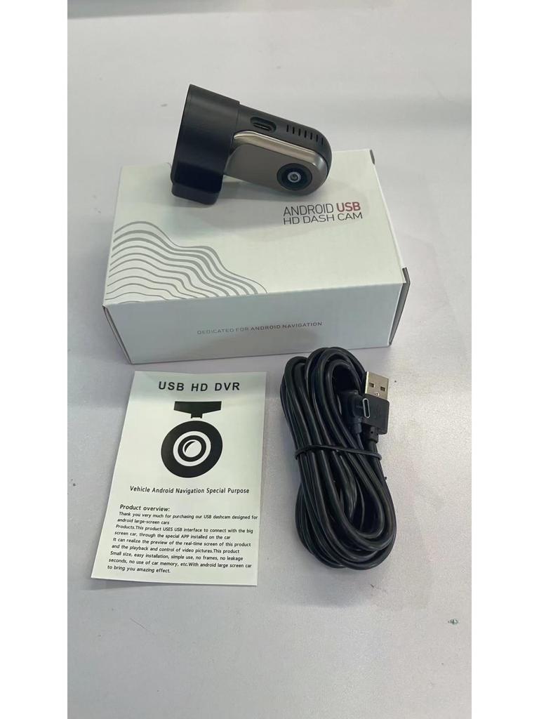 HD Night Vision USB Dash Cam with Large Screen for Android - No Installation Required