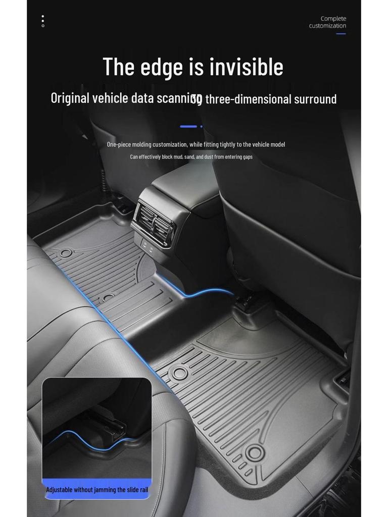 Volkswagen Touareg Floor Mats (2011-2025) - Original Style, Full Coverage, TPE, Wear-Resistant, Anti-Slip