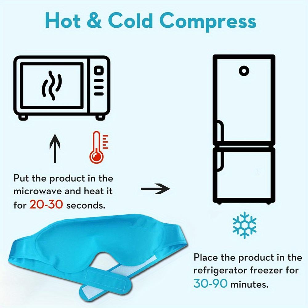 Reusable Gel Eye Mask For Dry, Puffy Eyes, Headaches & Dark Circles - Non-Electric, Professional Medical Grade, Hydration Water