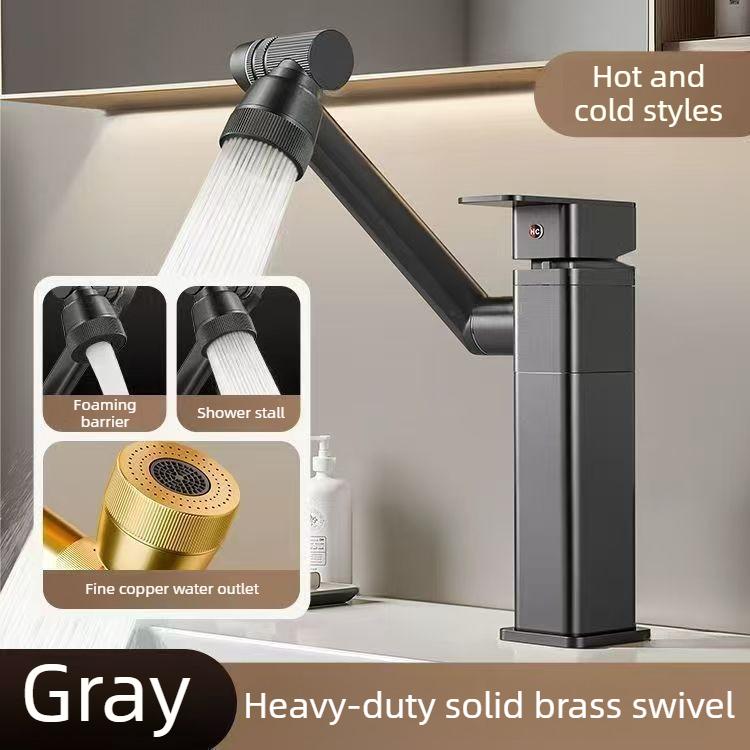 All-Copper Faucet Bathroom Hot and Cold Shower Sink Basin Faucet Washbasin Faucet