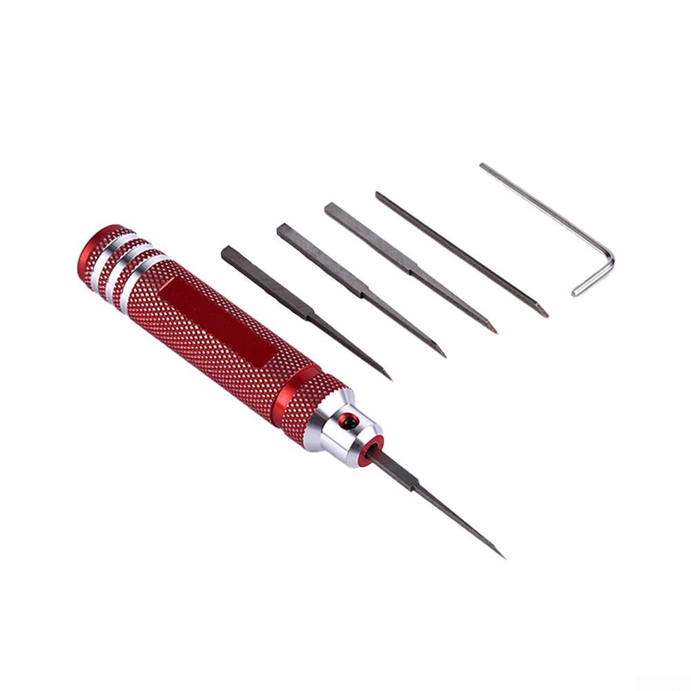 6pcs/set Model Scriber Anti-skid Handle Chisel For RC Car Hex Key Wrench