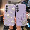 Kare Çiçek Yumuşak Silikon Kılıf Xiaomi Redmi Note 13 Pro 13C 14 Samsung A35 A55 M35 S24 Huawei Honor 200 iPhone Kamera Koruyucu Darbeye Dayanıklı Kılıf
