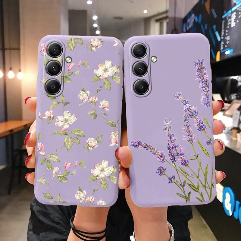Kare Çiçek Yumuşak Silikon Kılıf Xiaomi Redmi Note 13 Pro 13C 14 Samsung A35 A55 M35 S24 Huawei Honor 200 iPhone Kamera Koruyucu Darbeye Dayanıklı Kılıf