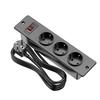 Recessed Power Strip with 2 Sockets USB A USB C Ports Embedded Furniture Charging Station for Desk Nightstand Cabinet