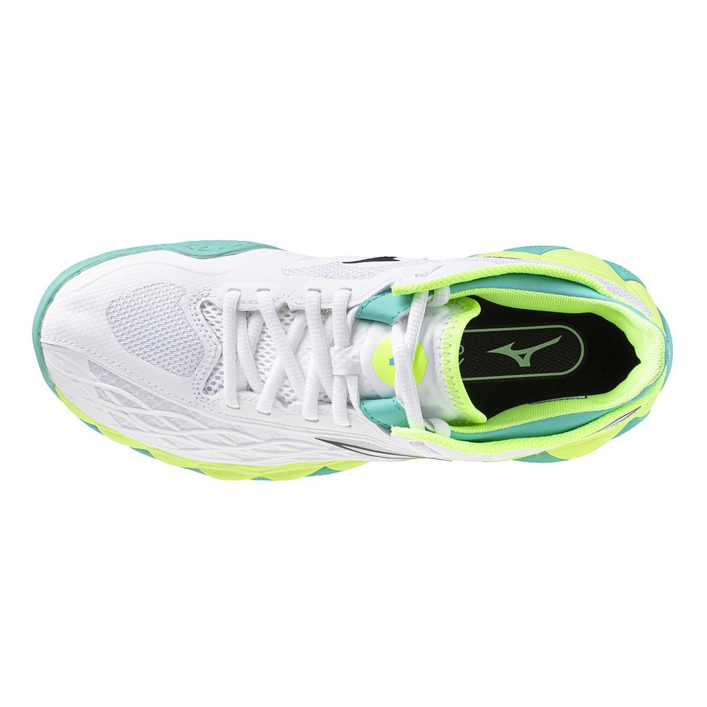 Mizuno Wave Enforce Tour Cushioning, Wear Resistant Low Top Tennis Shoes Unisex White Mizuno 61GA230145