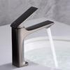 Light Luxury Gunmetal Grey Bathroom Basin Faucet