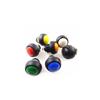 12MM Round Self-Resetting Push Button Switch - Multi-Color: Red, Yellow, Blue, Green, Black, White, Orange PBS-33B