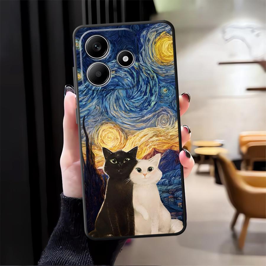 Cartoon Cute Cat Phone Cover Case for Xiaomi Redmi Note 14 10 K80 12 11 9 8 7 A3 A4 A5 14C A1 13 Pro Plus 12C 13C K40 A1 A2