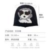Cartoon headscarf dog knitted hat female autumn and winter curling face small headgear student versatile pile hat