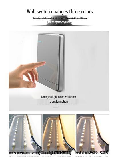 Dimmable LED Ceiling Light Panel: Dual/Triple Color Light Board & Bar