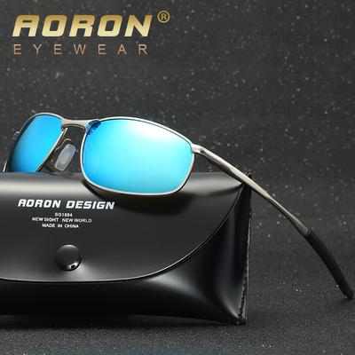 Mode Männer Polarisierte Sonnenbrille Klassische Sport Autofahren Sonnenbrille UV400 Metallrahmen Blendschutzbrille
