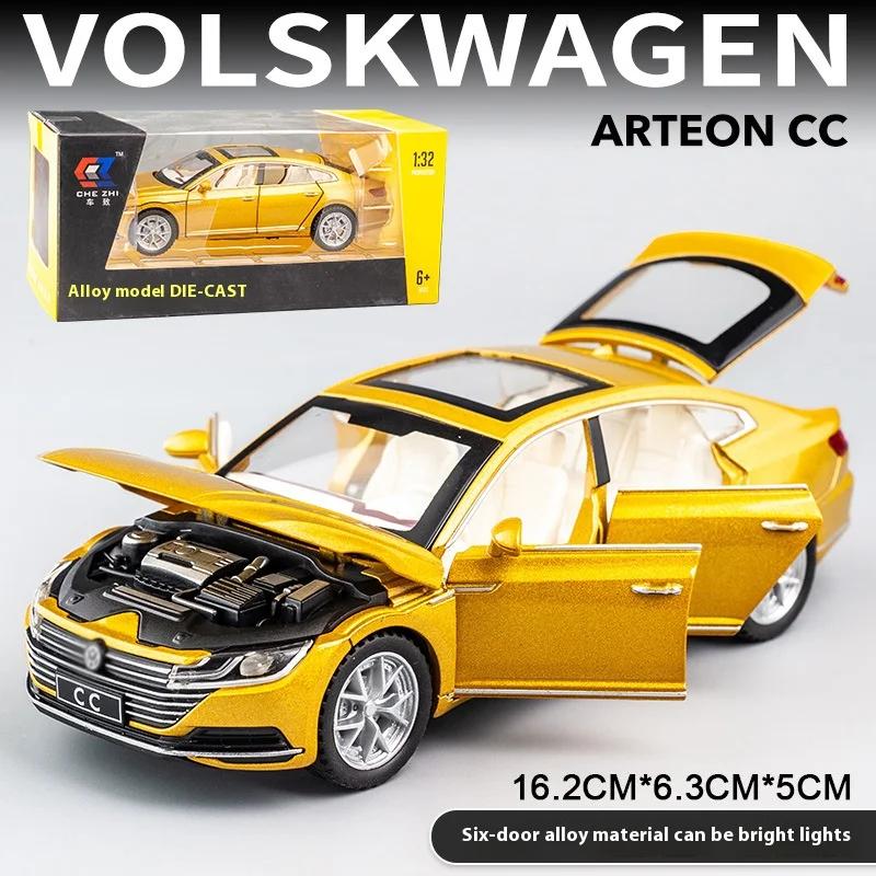 

1:32 Іграшкова металева модель Volkswagen CC з литого металу зі звуком і світлом, інерційна, іграшка для дітей, подарунок, іграшки для хлопчиків A132