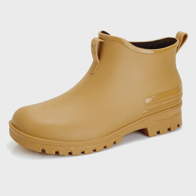 Men's & Women's Non-Slip, Waterproof Rain Boots - Fashionable, Warm, Velvet-Lined Rubber Shoes for Students and Outdoor Wear