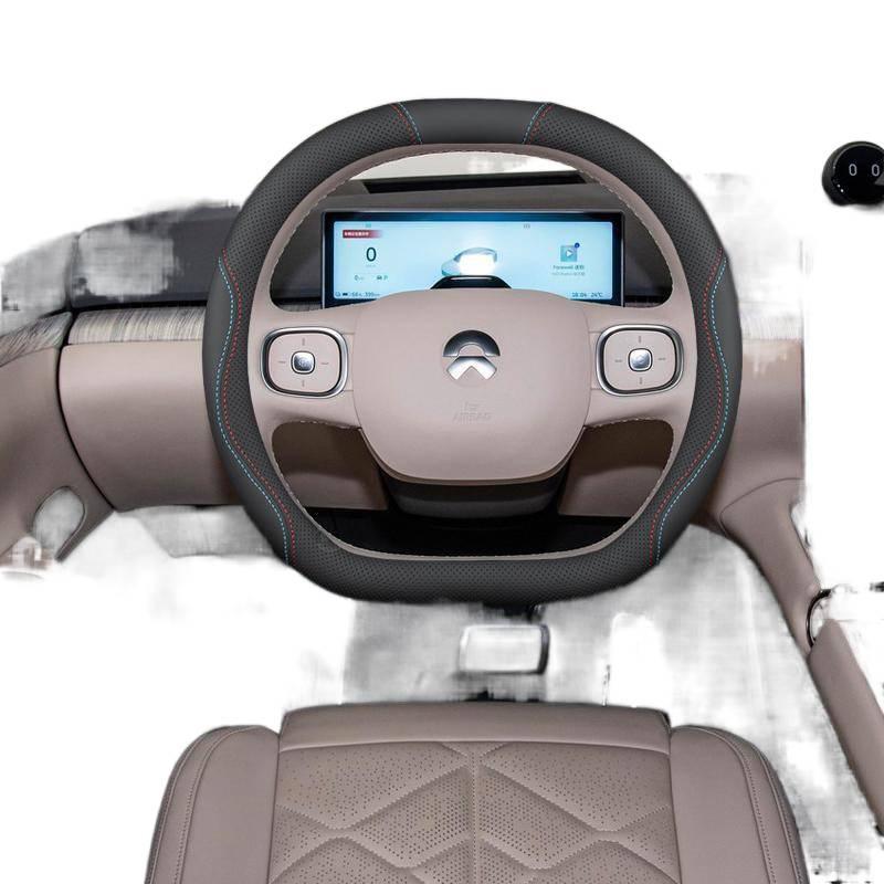 All-Season Genuine Leather Steering Wheel Cover for NIO ES6/EC6/ES8/ET7