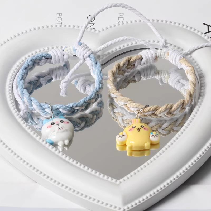 Knitted Magnetic Hand Rope Bracelet for Couples - Best Friend Gift