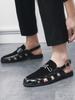 Neue Sandalen Für Männer Plus Größe 46 Fischer Sandalen Männer Sommer Atmungsaktive Hohle Schnalle Formale Sandalen Männer Casual Römischen hausschuhe