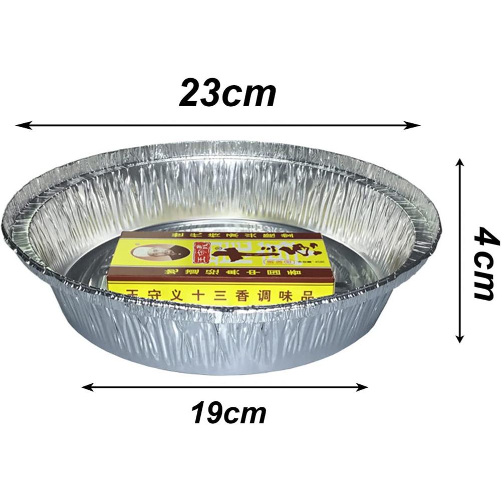 

New 20PCS 9 Inch Durable Aluminium Tin Foil Trays Round For Cooking & Storage & Oven