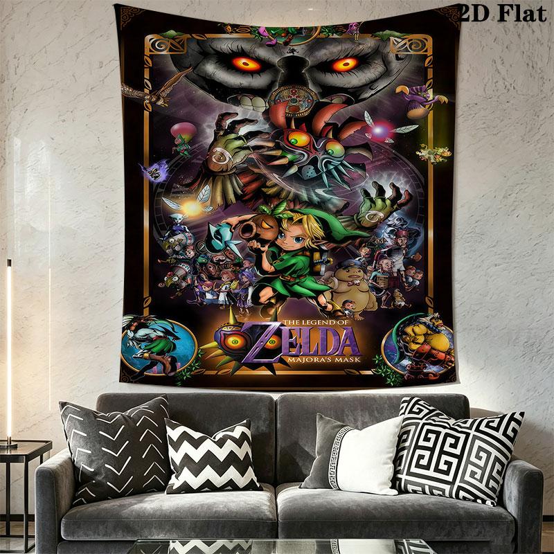 Triforce Wall Hanging Printed Fabric Blanket Decorative Tapestries for Bedroom Living Room Home Decor