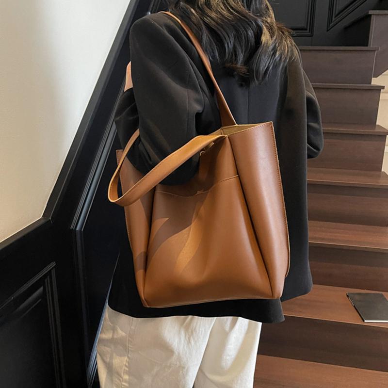 Large Capacity Shoulder Bag For Women Summer Retro Versatile Composite Bags Fashion Commuting Tote Pack Casual Travel Handbags CLE