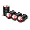 Spider-Man and Batman Valve Caps, Stainless Steel Valve Caps, 4-Pack
