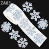 500Pcs Metallic Snowflake Stickers Scratch Resistant Adhesive Backing For DIY Home Seasonal Decors