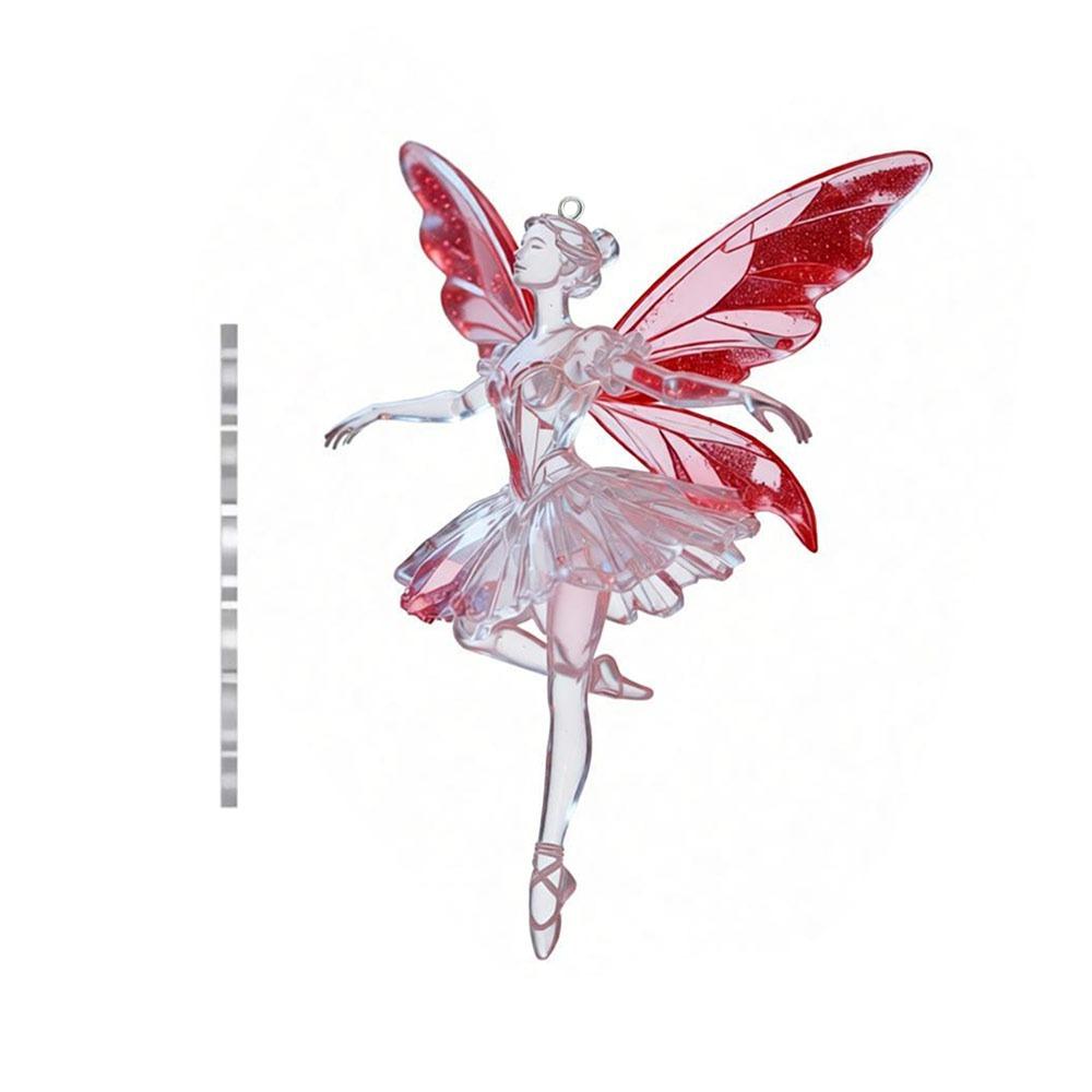 

2D Flat Angel Hanging Decor Shining Car Rearview Mirror Pendant Navidad Decor 6