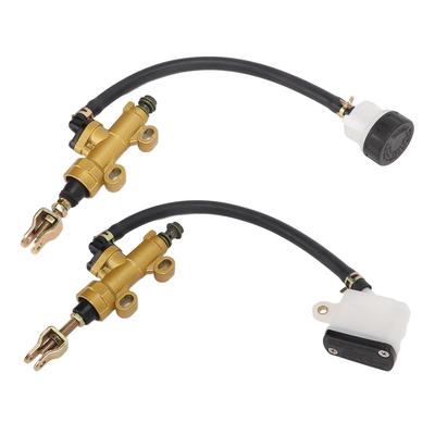 Motorcycle Rear Brake Pump Master Cylinder Kit Hydraulic with Reservoir for Dirt