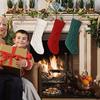 Large 46Cm Knitted Wool Home Wall Decoration Candy Bag Gift Bag Socks Hanging Christmas Socks