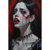 Dark Fantasy Romantic Gothic Vampire Queen Horror Blood Poster Print Wall Art Pictures Canvas Painting Living Room Home Decor